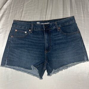 No Boundaries Women's Jean Shorts - Deep Indigo